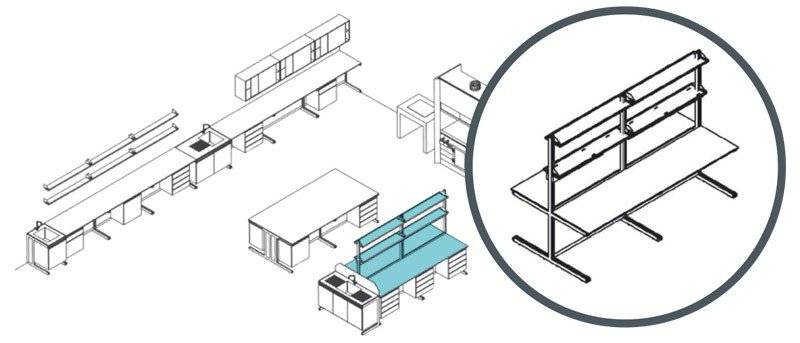 Mesa central con balda 2