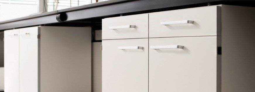 Muebles deslizantes - 1 caj&oacute;n, 1 puerta y 1 estante interior